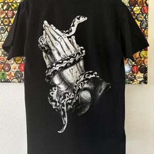 Fatal Clothing Company Rare Snake/Praying Hands Shirt
